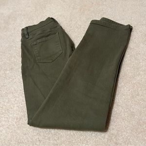 Olive green high waisted mom jeans